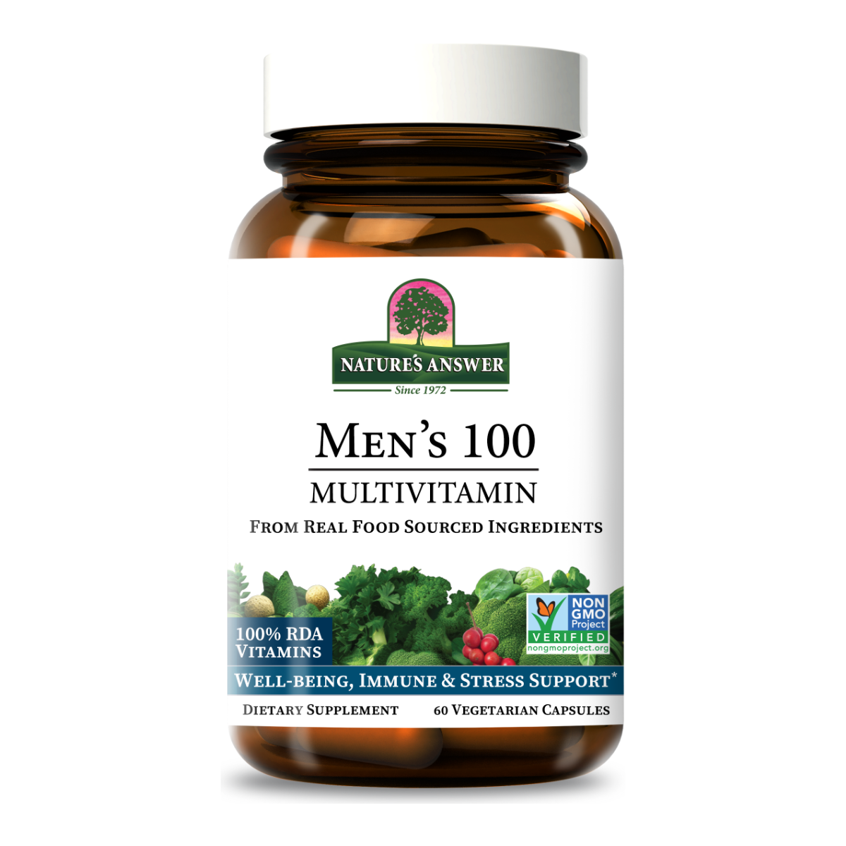 Nature's Answer Men's Whole Food Multivitamin 2X, 60 Capsules