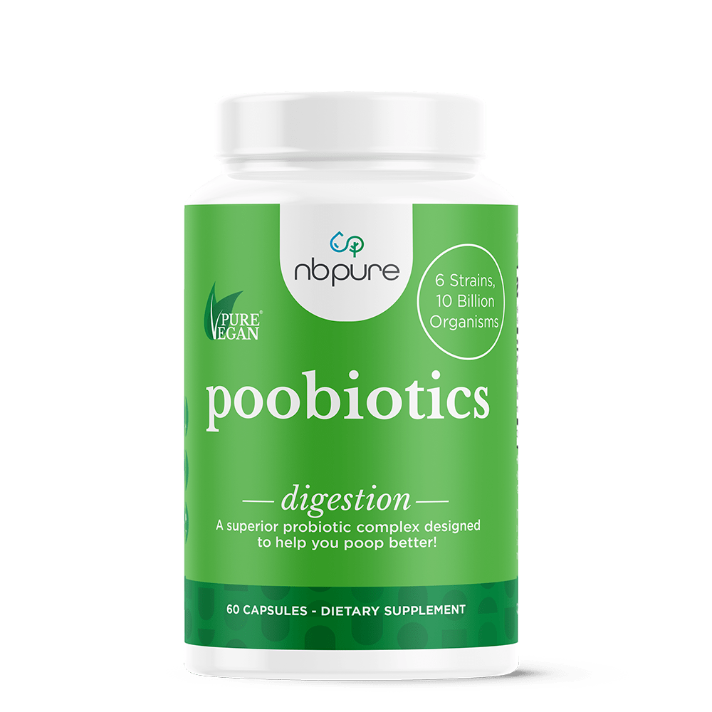 NB Pure Poobiotics, 60 capsules, front of bottle