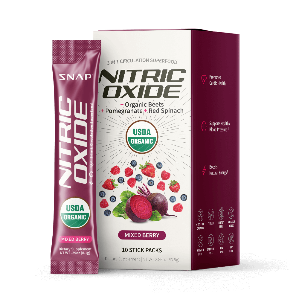 Snap Supplements Nitric Oxide Organic Beets Single-Serve Packs