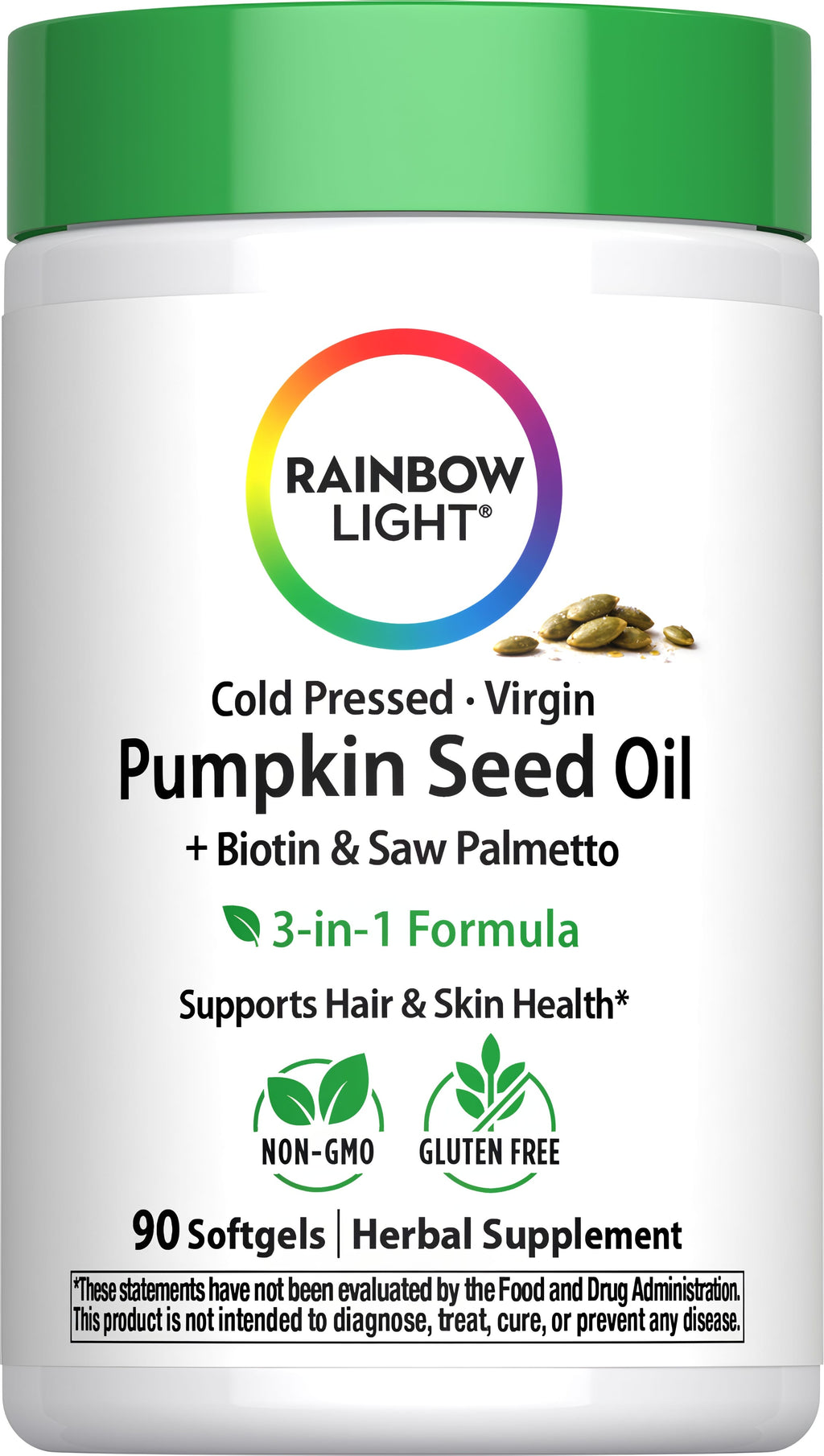 Rainbow Light Pumpkin Seed Oil + Biotin & Saw Palmetto