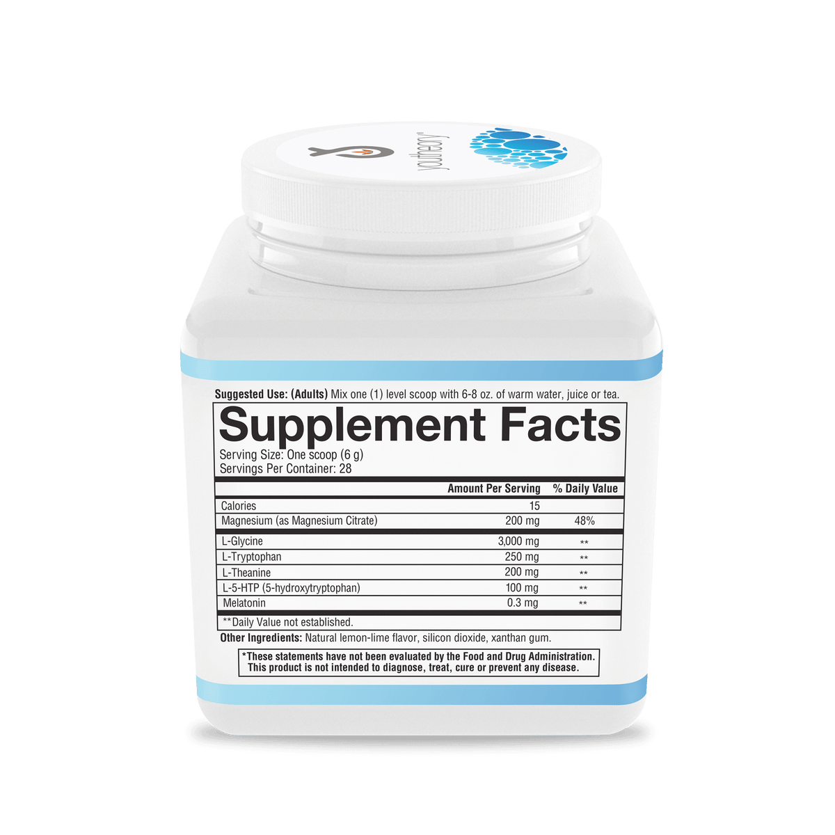Supplement Facts for Youtheory Sleep Powder Advanced