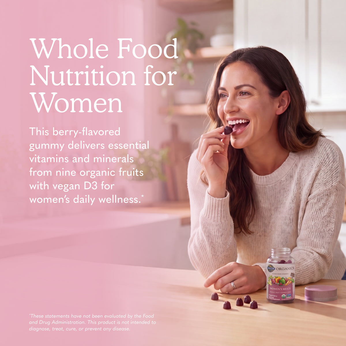Garden of Life Organics Women's Multi Gummies - Organic Berry - Ingredient Highlight