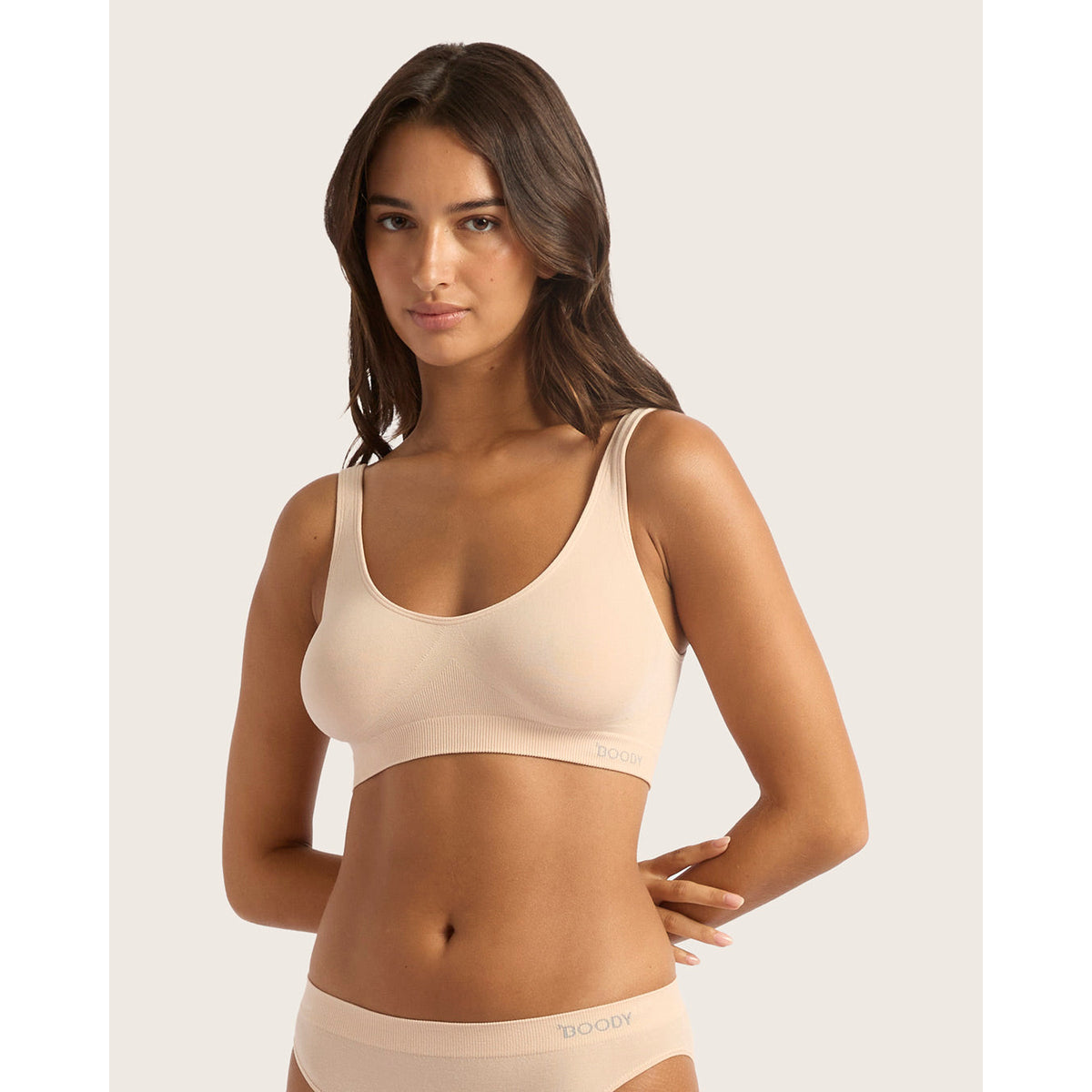 Boody Shaper Crop Bra - Nude