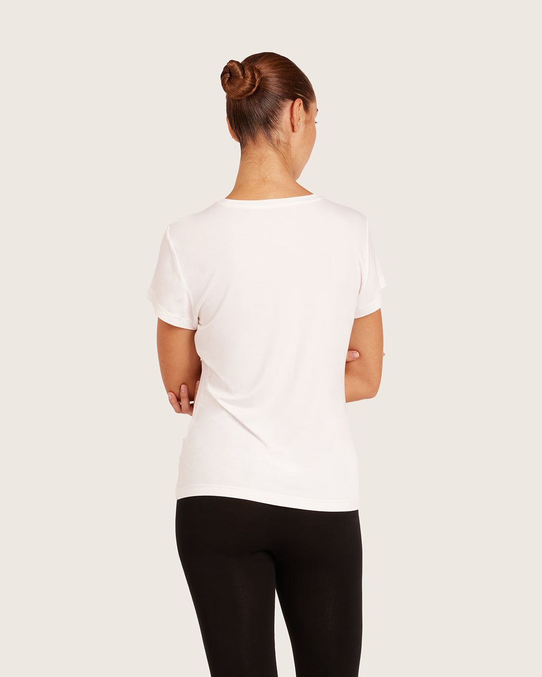 Boody Crew Neck T-Shirt - White - additional view 2