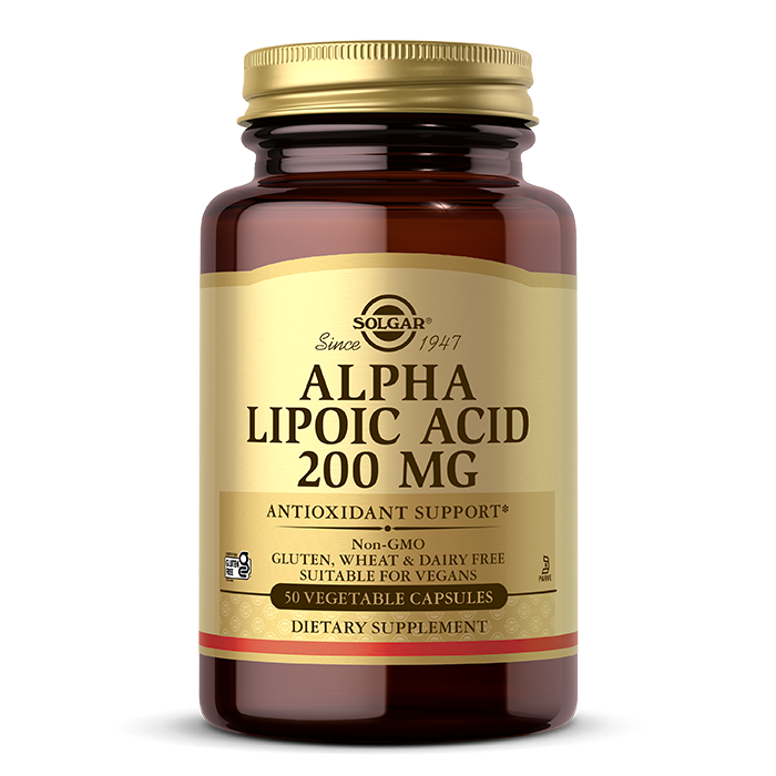 Solgar Alpha Lipoic Acid 200mg - 50 Vegetable Capsules
