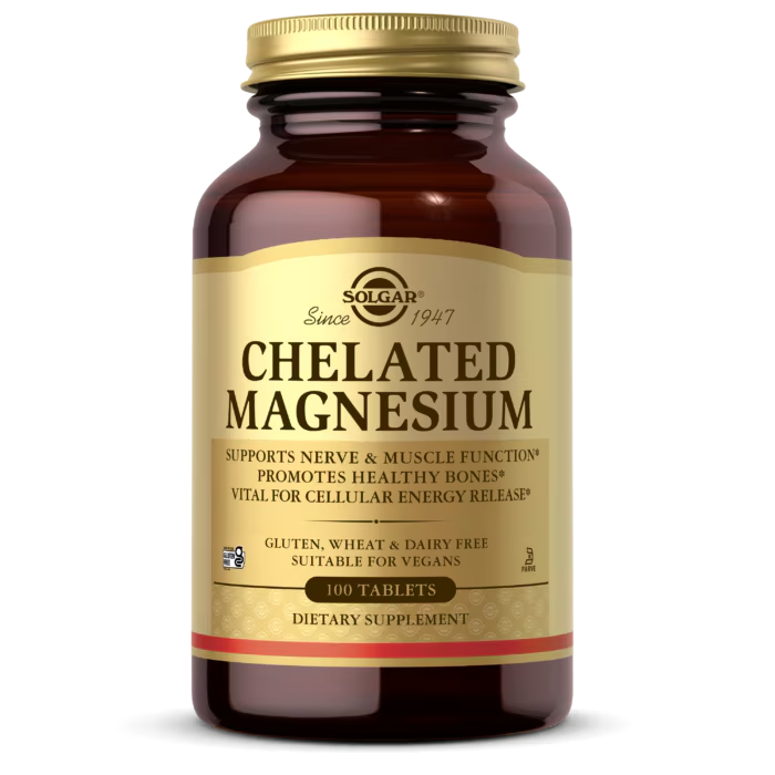 Solgar Chelated Magnesium - 100 Tablets