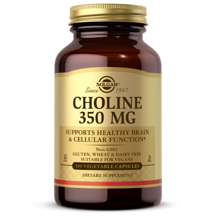 Solgar Choline 350 mg - 100 Vegetable Capsules