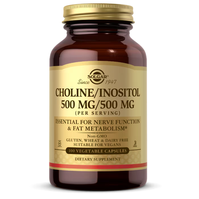 Solgar Choline & Inositol 250/250 - 100 Capsules