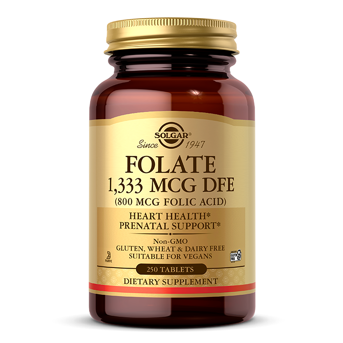 Solgar Folic Acid 800mcg - 250 Tablets