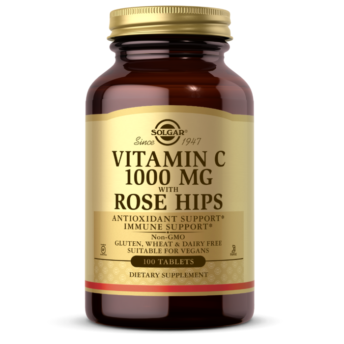 Solgar Vitamin C 1000 Rose Hip - 100 Tablets
