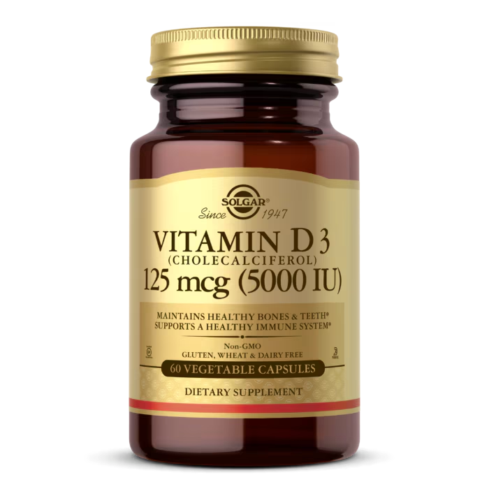 Solgar Vitamin D3 5000IU - 120 Capsules