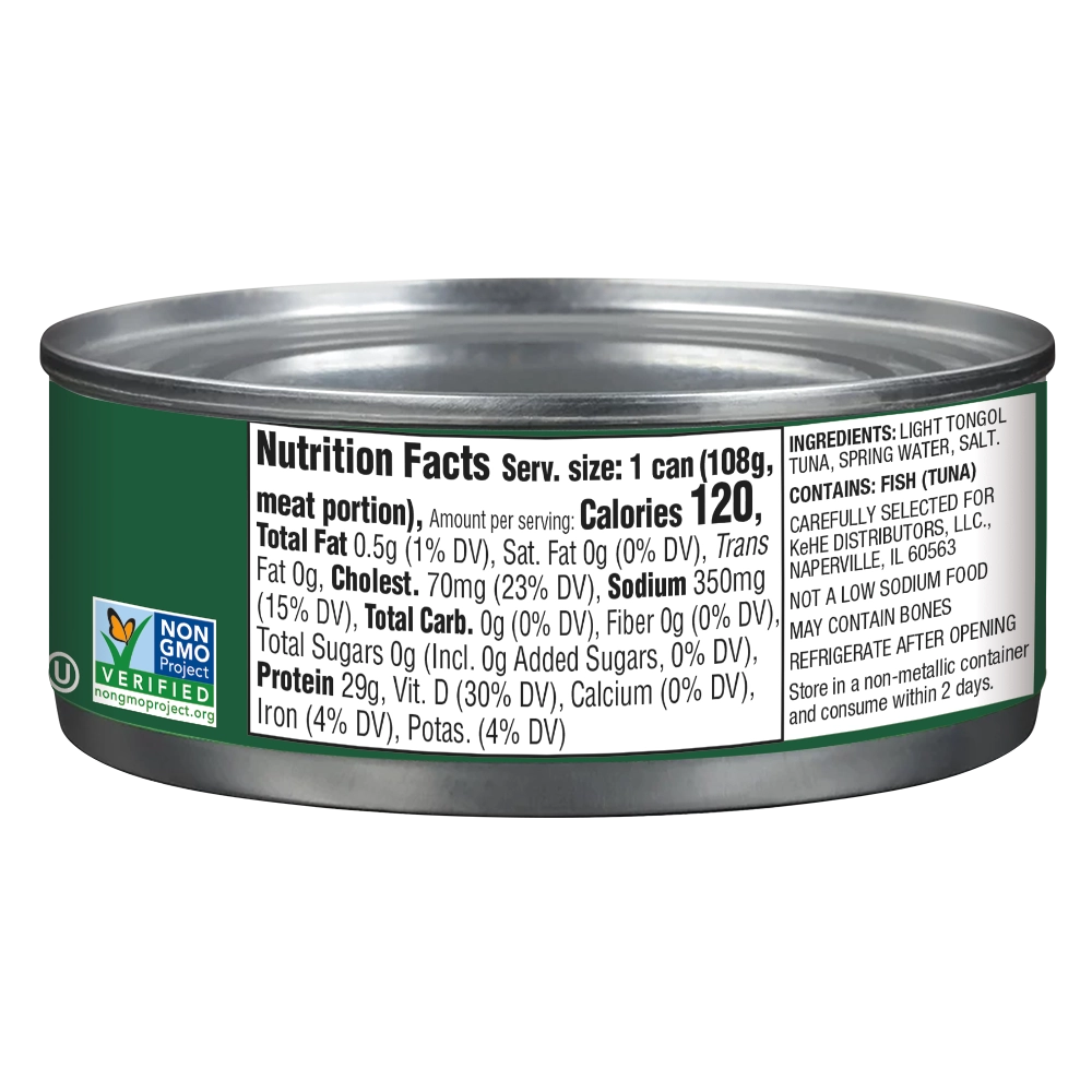 Chunk Light Tongol Tuna Nutrition Facts