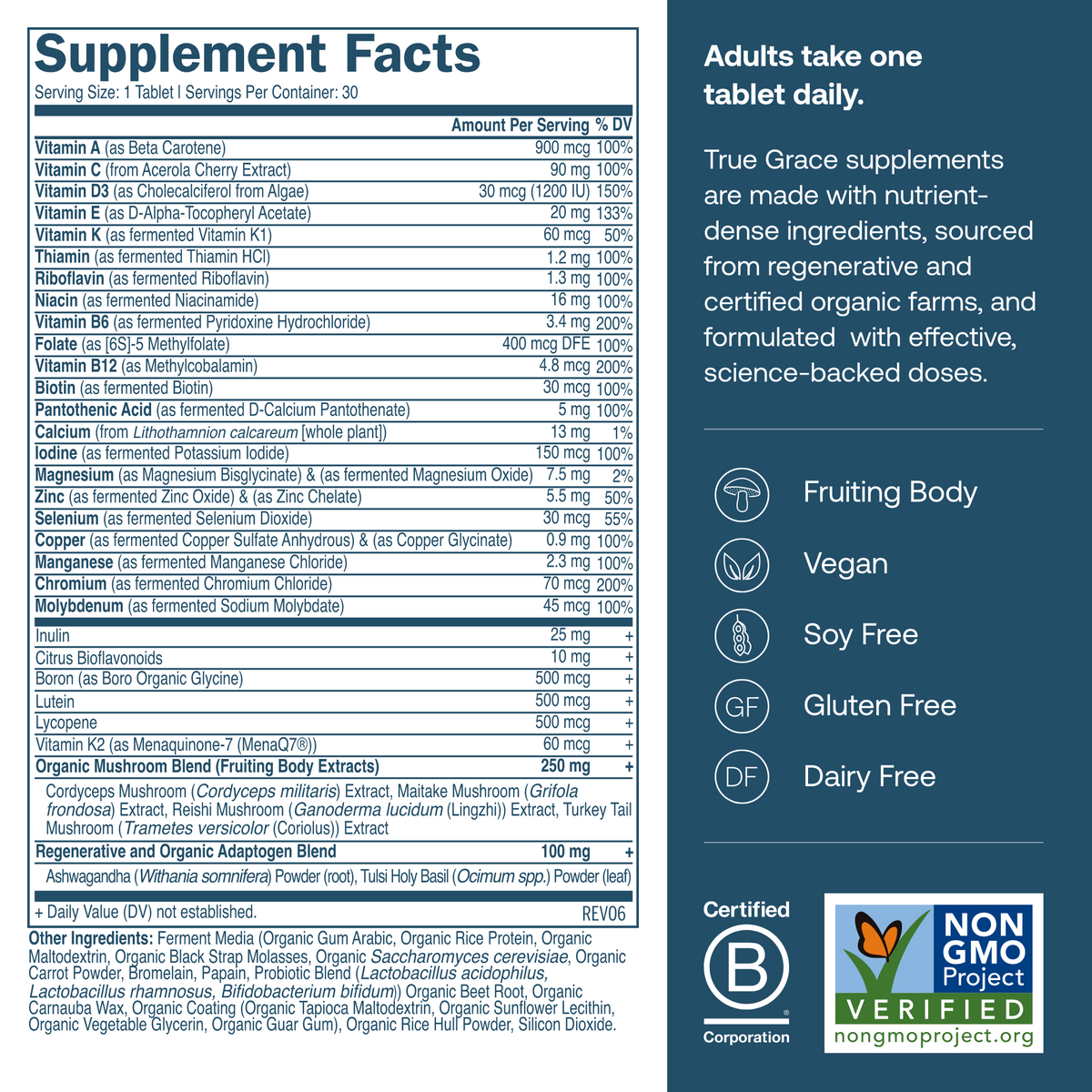 One Daily Men's Multivitamin Supplement Facts