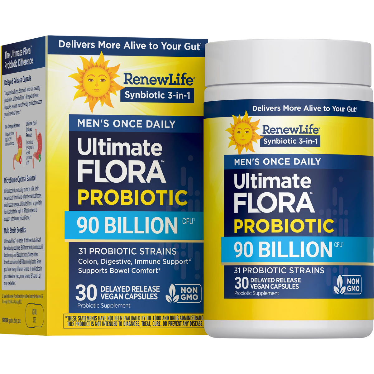 Renew Life Ultimate Flora Men's Complete Probiotic 90 Billion