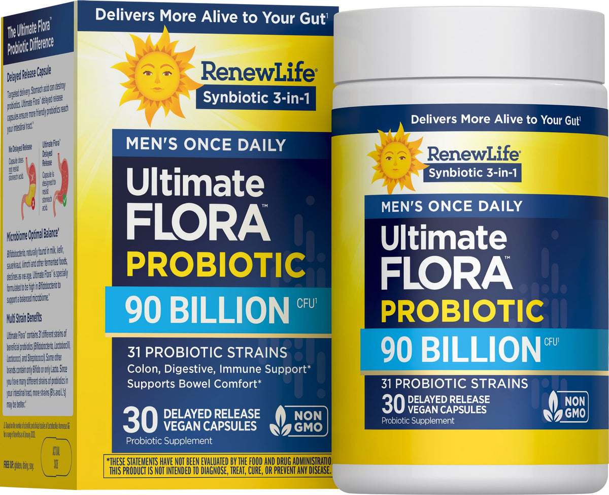 Renew Life Ultimate Flora Men's Complete Probiotic 90 Billion