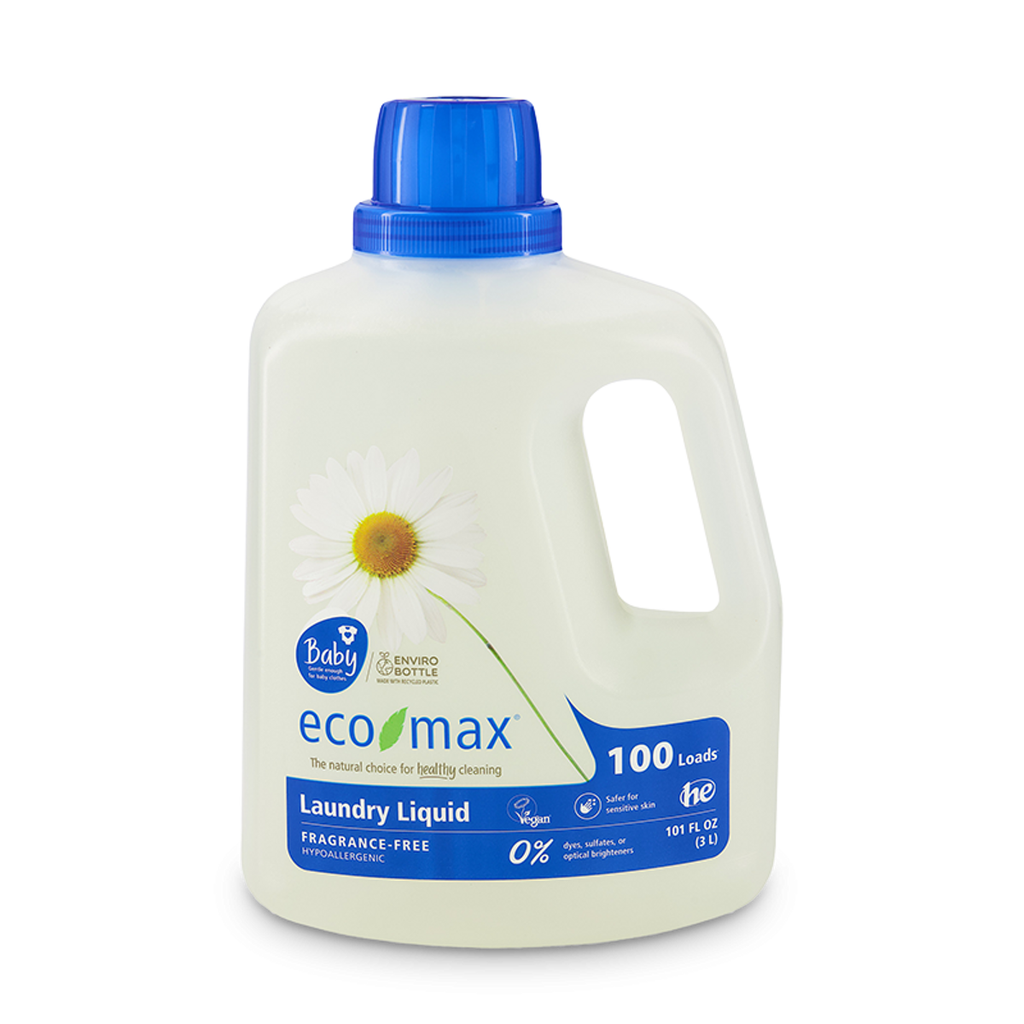 Eco-Max Laundry Liquid, Fragrance-Free, 101 FL OZ