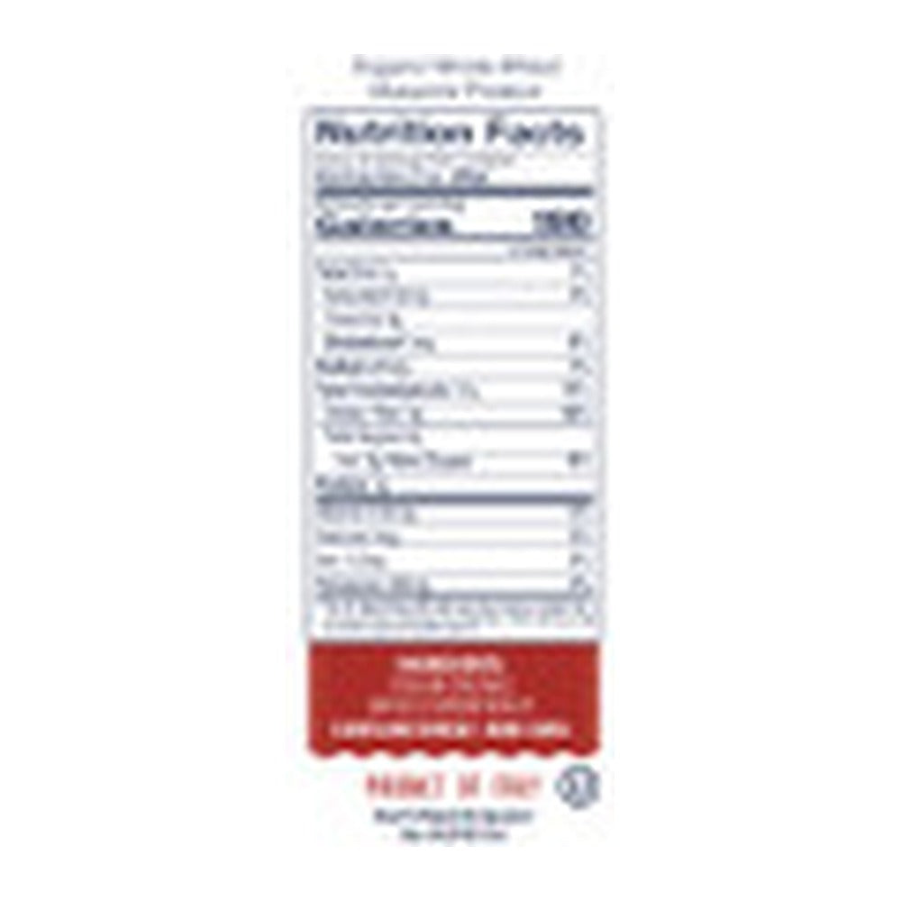 DeLallo Whole Wheat Penne (Rigate) Pasta - Supplement/Nutrition Facts