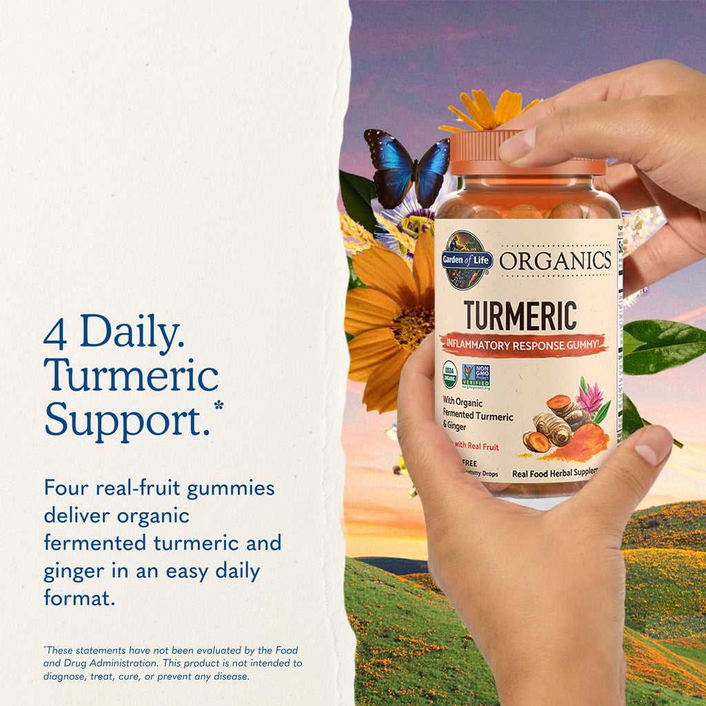 Garden of Life Organics Turmeric Inflammatory Response Gummies - Key Benefits