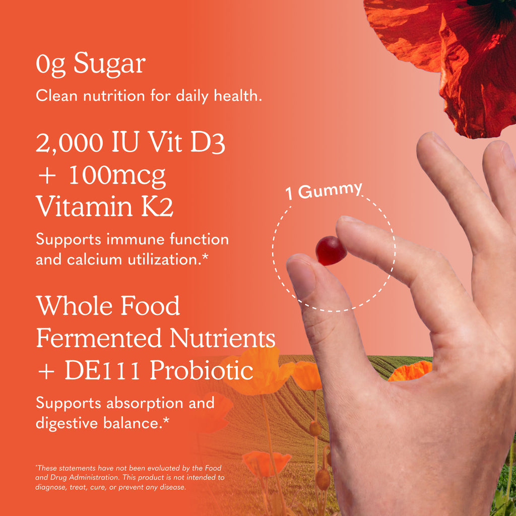 Garden of Life Vitamin Code D3 Plus K2 Gummies - Ingredient Highlight